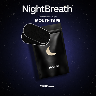 NighBreath™ Mouth Tape for Sleep — Gentle Nasal Breathing Strips (30-Night Supply)