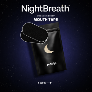 NighBreath™ Mouth Tape for Sleep — Gentle Nasal Breathing Strips (30-Night Supply)